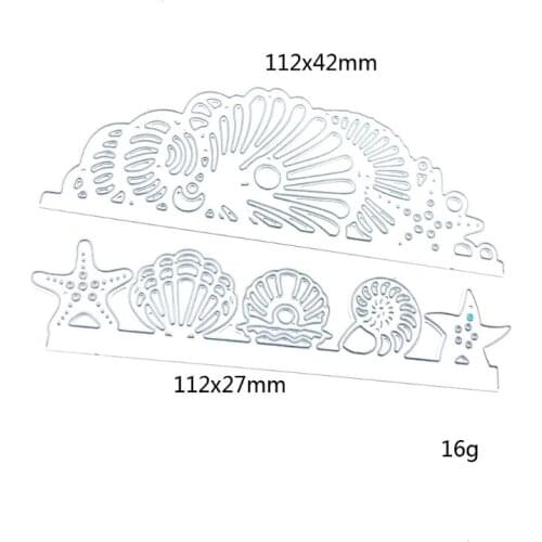 Ocean Shells Starfish Metal Cutting Dies Stencil Scrapbooking DIY Album Stamp Paper Card Mold Embossing Decoration Craft