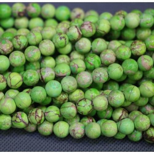 AAA Green Imperial Emperor Stone Necklace, Sediment Slice Loose Beads Drilled Slab Women Fashion Accessories Jewelry Making
