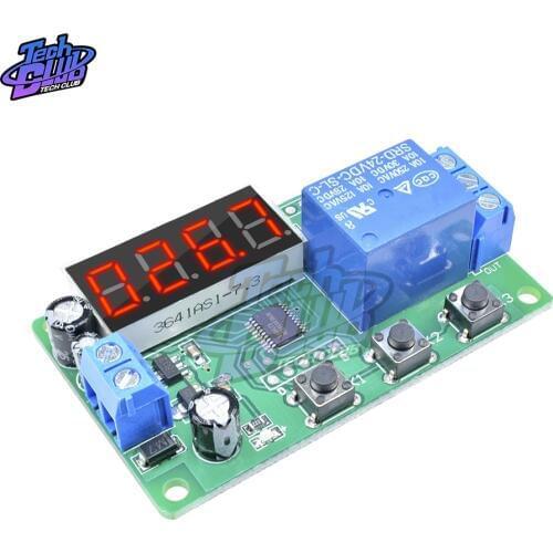 DC 24V Time Delay Relay Module 3 Button 4 Digit Digital Tube LED Digital Time Delay Relay Trigger Timer Control Switch