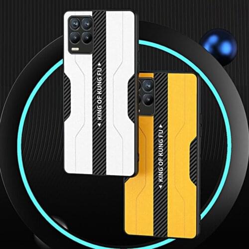 Luxury Matte Leather Case For OPPO F19 Pro Plus K9 K7X A55 A95 Cover Silicone Case For Realme V5 V11 V13 V15 Q2 Q3 8 Pro Coque