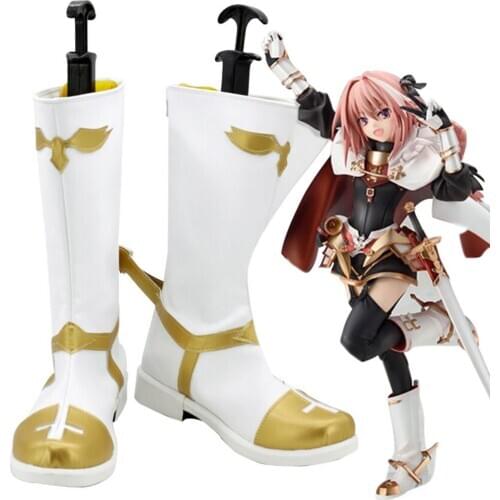 Fate Apocrypha Astolfo Cosplay Shoes Boots Halloween Christmas Carnival Shoes European Size