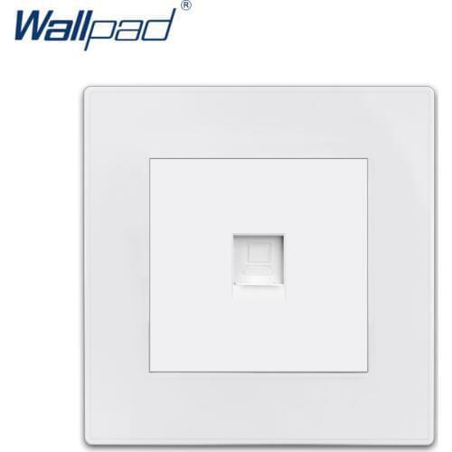 Wallpad Data Socket Computer Network Ethernet RJ45 CAT6 Luxury White PC Panel Wall Week Electricity Outlet Sockets