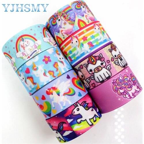 YJHSMY H-17522-864,10 yards,25 mm Cartoon Thermal transfer Printed grosgrain Wedding DIY Accessories materials wedding gift wrap
