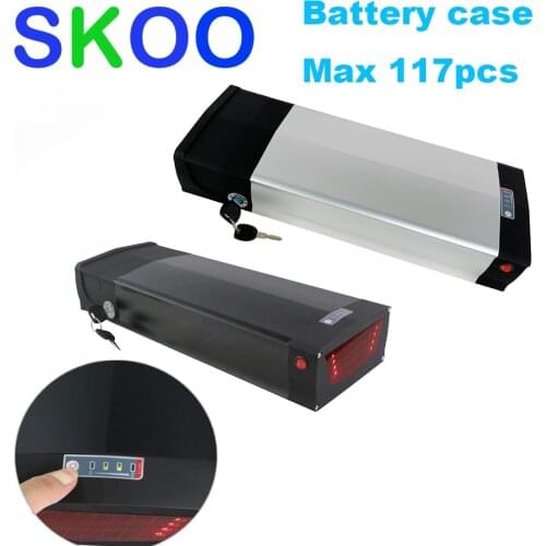 36V 48V 52V Rear Rack High Capacity Empty Battery Boxes Ebike Battery Case 117 Pcs Electric Bike Battery Case Electric Bicycle