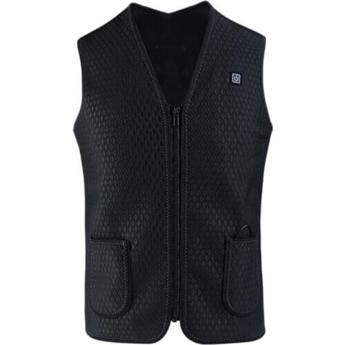 2020 Heated Vest Jacket USB Men Winter Electric Heated Sleeveless Jacket Outdoor Fishing Hunting Waistcoat Hiking Vest