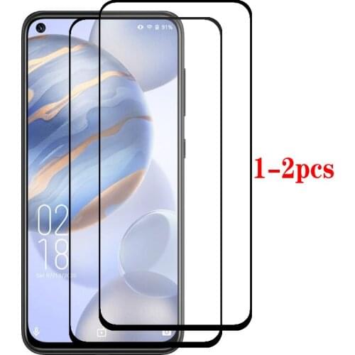 1-2Pcs Protective Tempered Glass c21 Screen Protector For Oukitel c21 c 21 21c Full Cover Armor Phone Protection Films 6.4