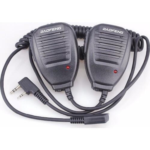 2PCS BAOFENG Speaker MIC For UV-5R 5RA 5RB 5RC 5RD 5RE 5REPLUS 3R+ BF-F8 BF-F9
