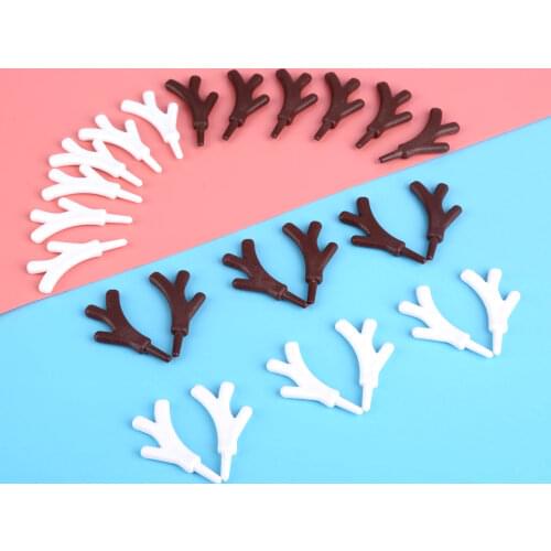 20pcs Mini Plastic Branch Antlers Snowman DIY Ornament Christmas Snowman Decoration Craft Snowmans Hands Antler Branches