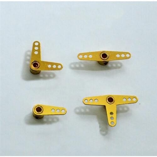 3MM Rudder Rocker Arm L/T Shape Mini Metal Steering Rocker Arm for Simulation RC Ship Boat Model Upgrade Kit