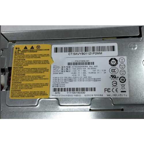 300W power supply, 570856-001, ATX0300AWWA 24-pin