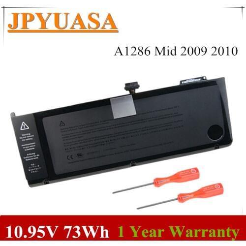 7XINbox 10.95V 73Wh A1321 A1286 Laptop Battery For MacBook Pro 15" A1286 Mid 2009 2010 661-5211 020-6380-A 661-5476 MB986LL/A
