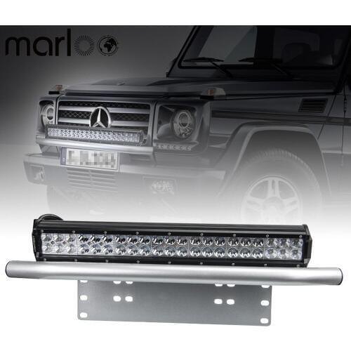 Marloo Mounting Brackets Bull Bar Bumper Front License Plate Mount Holder Bracket Black Off Road Offroad Work Light Led Bar