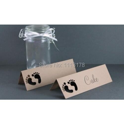 Baby Shower Place Names khaki boy Baby Shower Party table name card Baby Shower Ideas, Favor Gift Tags, Place Cards