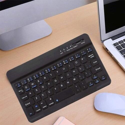 Wireless Bluetooth Keyboard And Black Protective Cover, Suitable Shockproof Computer For 10-inch Tablet Ultra-thin Anti-dro C4F9
