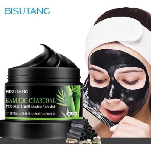 Black Mask For Face Skin Care Bamboo Charcoal Facial Masks Remove Blackhead Dot Acne Peeling Mask Facial Nose Deep Cleansing