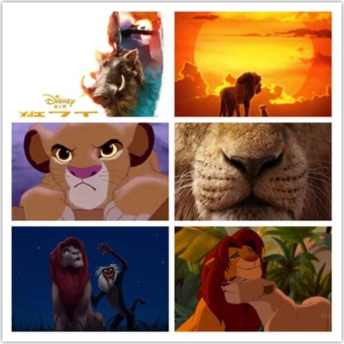 Disney Classic Cartoon Lion King Diamond Painting Square/Round Embroidery Rhinestone Cross Stitch Kit Painting Mosaic Art