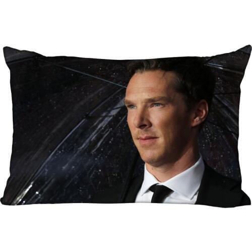 Custom Benedict Cumberbatch Pillowcase Zippered Rectangle Pillow Cover Cases Size 45X35cm,40x60cm,45X75cm,50X75cm(Two sides)