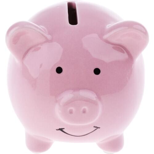 Ceramic Money Box Pots Savings Fund Save Coins Piggy Bank For Children Kids