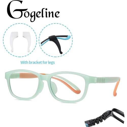Square TR90 Anti Blue Light Children Glasses Frame Ultralight Eyeglasses Kids Boys Computer Girls Game Protective Goggle Eyewear