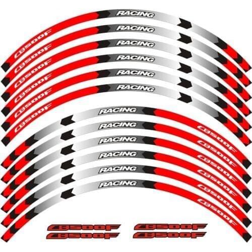Hot sell Motorcycle Rim Wheel Decal Accessory Reflective waterproof Sticker for Honda CB500F CB500X