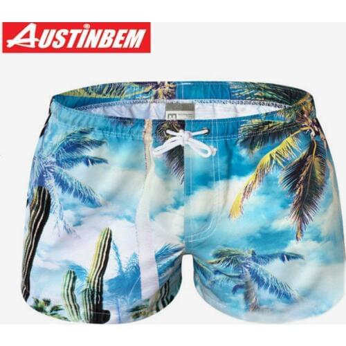 2020 New Beach Mens Swimming Shorts Quick Dry Aussie Swimwear Men Board Shorts Surf Swim Trunks Bathing Suit Boxer Boardshorts