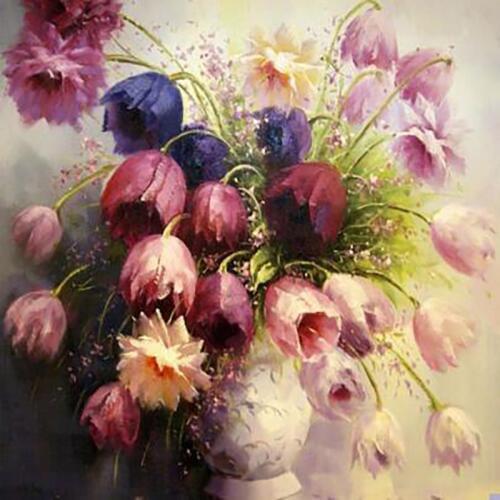 SNA diy diamond painting free cross stitch kits mosaic embroidery cross stitch flower picture home decoration gift