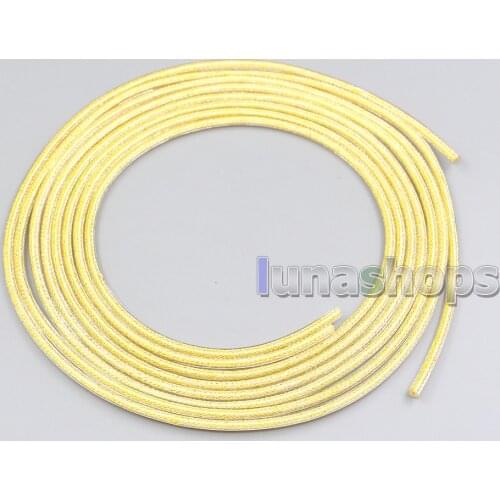 LN007477 10m 315*0.05mm 7N OCC Gold plated Mixed Shielding + 19*0.05mm 99% Pure Silver Palladium Gold Plated OD 2.8mm