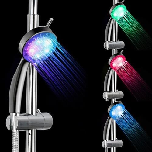 Superior Quality Temperature Control 3 Color Light LED Hydro Powered Shower