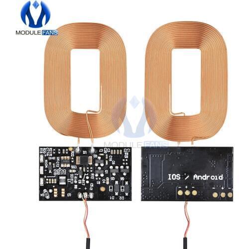 DIY Qi Standard Wireless Charging Coil Receiver Module Circuit Board DIY Coil For Phone For Battery 5V 1A Fast Quick Charger