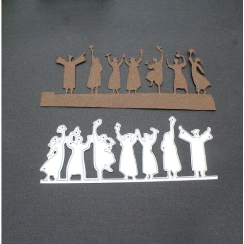 Student Graduation Season Background Template 2021 Metal Cutting Dies for DIY Scrapbooking and Card Making Embossing Craft
