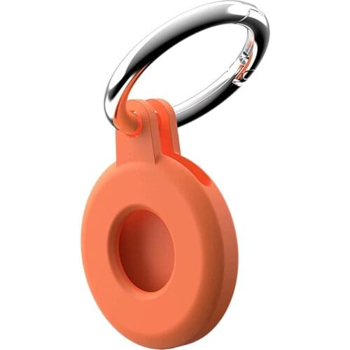 TPU Shockproof Protective Case For AirTag 2021 Soft Silicone Skin Protective Cover For AirTags Keychain Anti-Lost Anti-Scratch