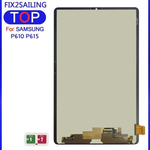 100%test 10.4" For Samsung Galaxy Tab S6 Lite P610 P615 SM-P610 SM-P615 LCD Display Touch Screen Glass Panel Digitize Assembly