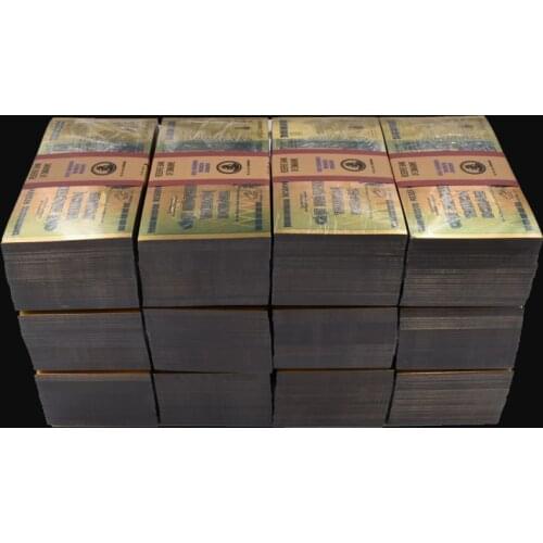 1200pcs Zimbabwe One Hundred Trillion Dollar Gold Banknote Watermark and 120 Certificates With