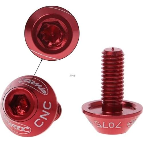 2Pcs M5x10mm Aluminum Alloy Bike Bicycle Water Bottle Cage Bolt Holder Screw New