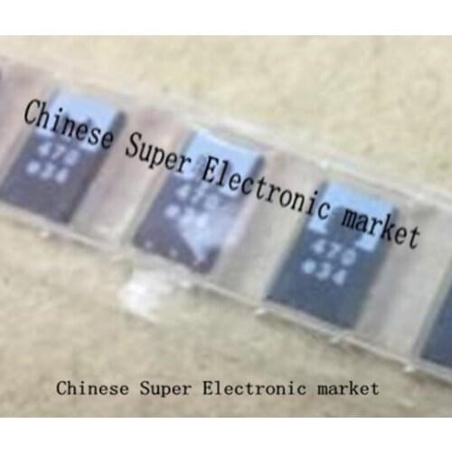 5-10-20piece) 100% New 2R5TPE470M9 470UF 2.5V SMD Tantalum Capacitors