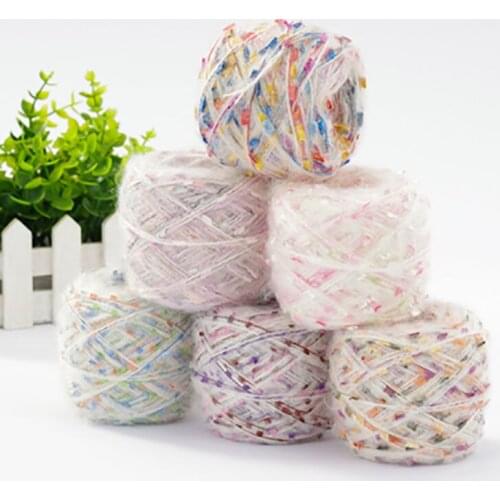 50G Fancy Dyed Tooth Thread Mohair Yarn for Knitting Baby Wool Acrylic Crocheting Cloth Bag DIY