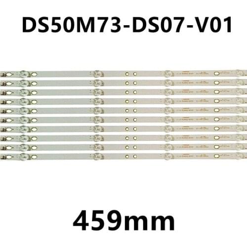 50pcs/lot LED Backlight bar for AKAI AKTV505 TI4910DLEDDS C50ANSMT-4K DS50M73-DS07-V01 DSBL-WG 2W2006-DS50M7301-01