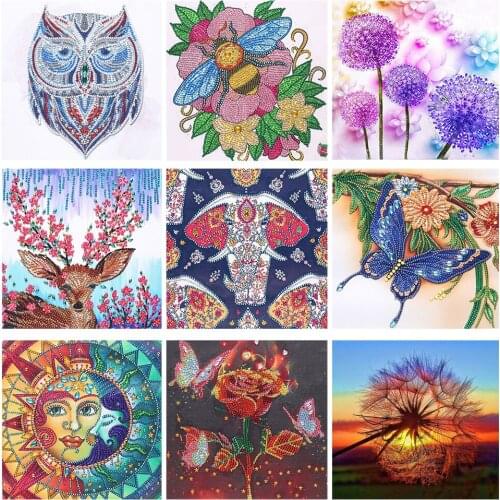 Diamond Painting 5D Diy animal Cross Stitch Kit Full Special-shaped Embroidery flower pattern Mosaic Art Home Decor Ornament