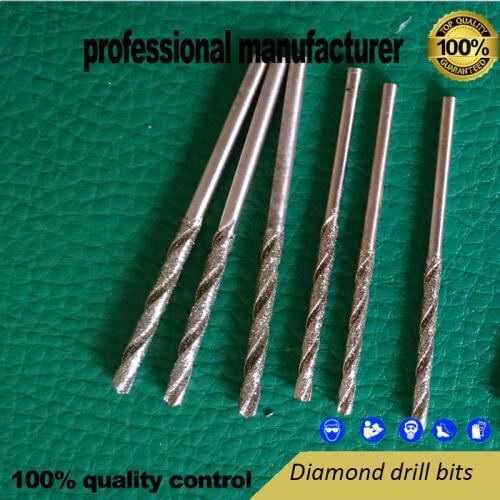 Electroplate diamond drill bits for glasses jade stone tile hole making with drill tool hand tap bit set