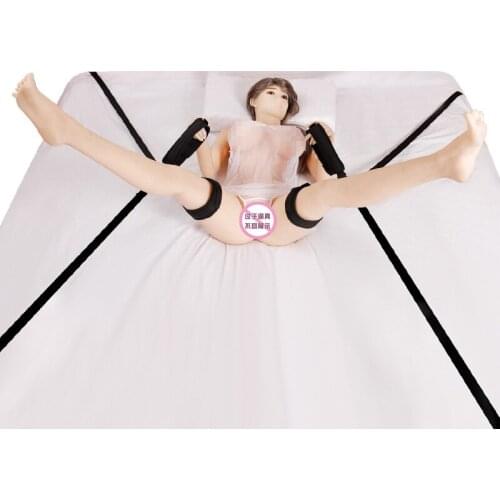 SM Bed Bondage Sex Toys Flirt Bundle Rope Adult Alternative Sex Toy Bed Forced Bound Hand and Ankle Adult Games for Couple Sex