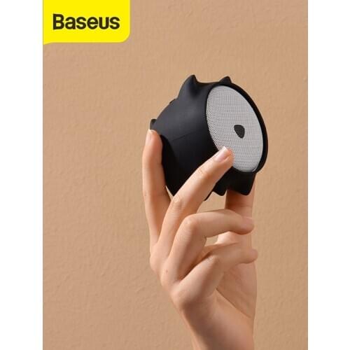 Baseus Portable Bluetooth Speaker Waterproof Stereo Sound Better Bass Colorful Animal Model Mini Speaker For Home & Car
