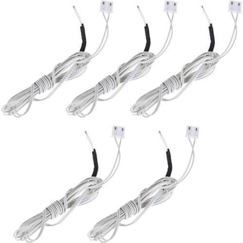 5pcs NTC Thermistor Temp Sensor 100K for Ender 3 Pro 5 CR-10 CR-10S Anet ET4