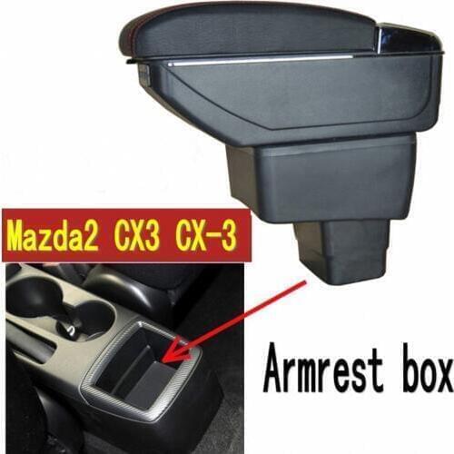 For Mazda CX-3 CX 3 CX3 armrest box central Store content box cup holder ashtray interior car-styling accessories 14-19