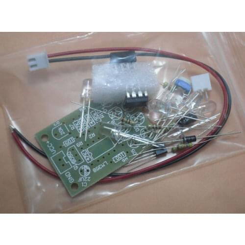 LM358 DIY Electronic KIT 5mm 8 Blue LED LM358 Breathe Breathing Indicator Light Emitting Diode Lamp Trousse Kit DIY Module 12v