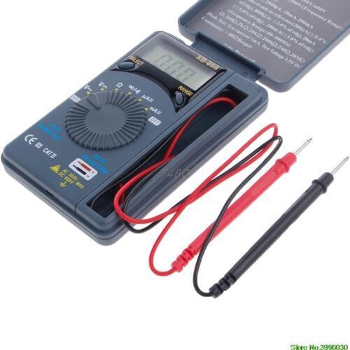 XB866 Mini Auto Range LCD Voltmeter Tester Tool AC/DC Pocket Digital Multimeter