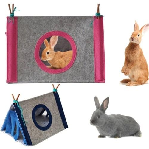 Small Pet Nest Felt Tent Rabbit Nest Hidden House Hamster Cage Large Guinea Pig Cage Guinea Pig Accessories Chinchilla Pet Bed