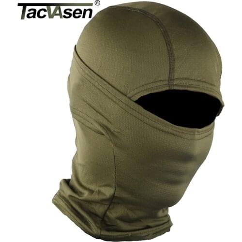 TACVASEN Multicam Camouflage Tactical Hood Mask Quick Dry Hunt Full Face Mask Paintball War Game Helmet Army Military Face Mask