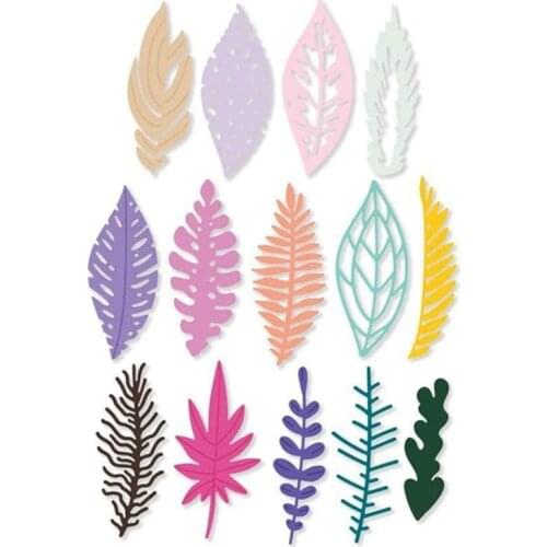 Metal Cutting Dies Decorative Tropical Leaf Mix For DIY Scrapbooking Embossing Album Paper Cards Dies 2021New