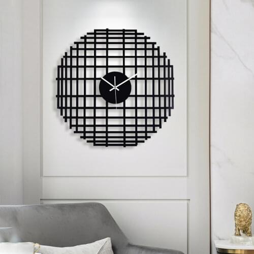 Creativity Nordic Style Wall Clocks Silence Black Modern Simple Decorative Wall Clocks Abstract Reloj Pared Home Fashion EK50bgz