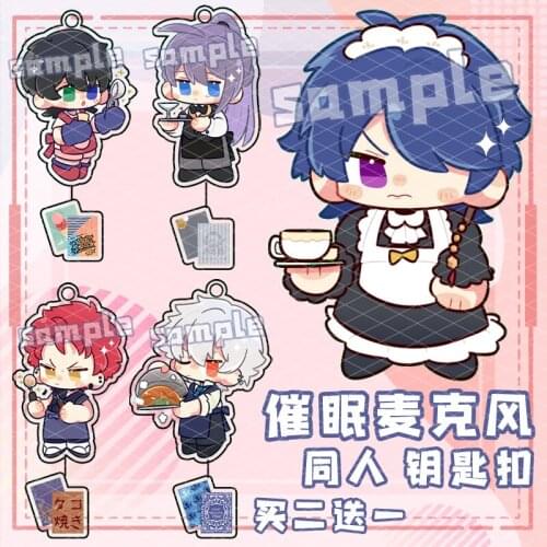 Division Rap Battle Hypnosis Mic Keychain Ichiro Yamada Ramuda Acrylic Anime Keyring Cosplay Bag Pendant Decor Toy Xmas Gift
